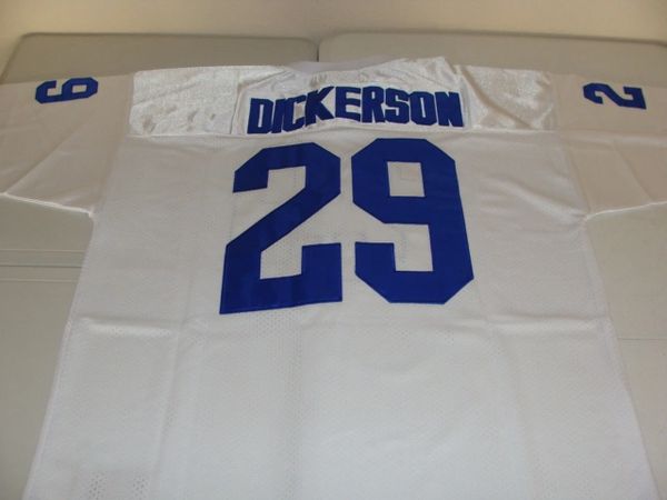 29 ERIC DICKERSON Indianapolis Colts NFL RB White Mint Throwback Jersey