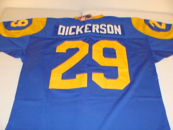 29 ERIC DICKERSON Los Angeles Rams NFL RB Blue Mint M&N Throwback