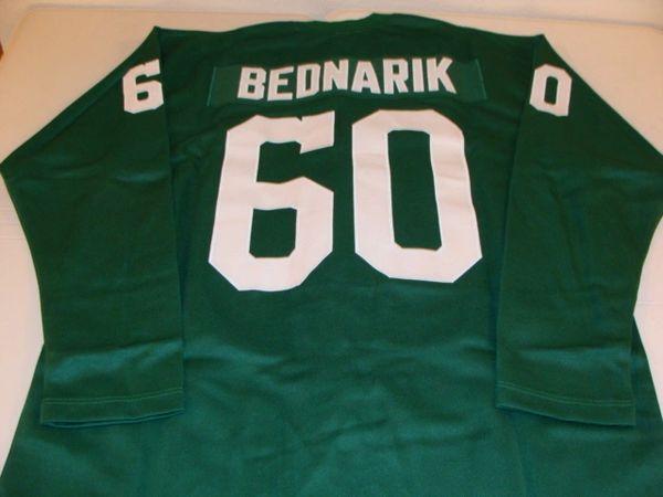 Men's Mitchell And Ness #60 Chuck Bednarik Authentic Midnight Home  Throwback NFL Jersey - Philadelphia Eagles