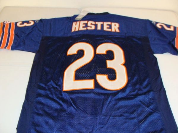 23 DEVIN HESTER Chicago Bears NFL WR/RS Blue Asian Mint Throwback Jersey