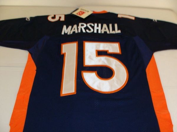 Reebok Denver Broncos Brandon Marshall Orange #15 Jersey Sz 50 Stitched Used