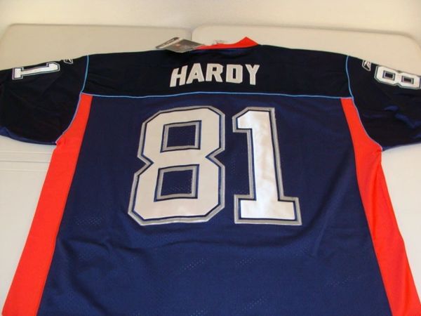 #81 JAMES HARDY Buffalo Bills NFL WR Blue Mint Throwback Jersey