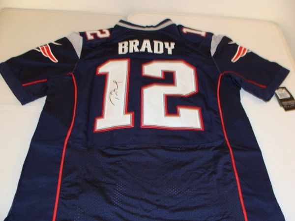 tom brady signed jersey patriots