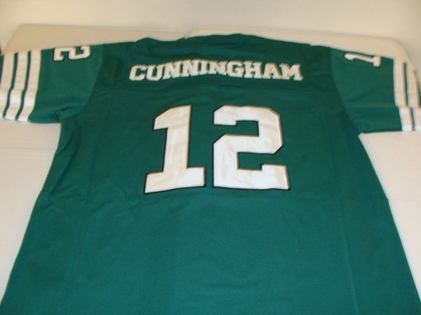 12 RANDALL CUNNINGHAM Philadelphia Eagles NFL QB Green Mint Throwback Jersey