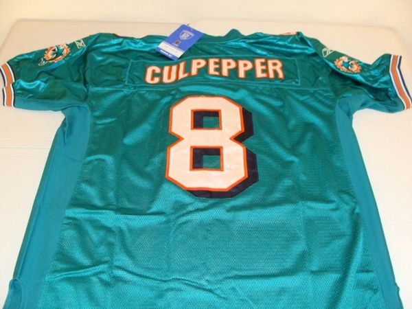 Throwback Miami Dolphins Culpepper Stitched Reebok NFL Jersey