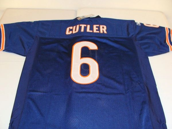 Chicago Bears Jay Cutler Jersey Mens Large Blue Orange Football