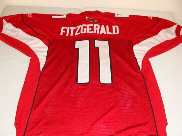 #11 LARRY FITZGERALD Arizona Cardinals NFL WR Red Throwback Jersey