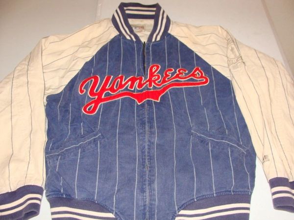 NEW YORK YANKEES MLB Blue/White Throwback Reversible Team Jacket