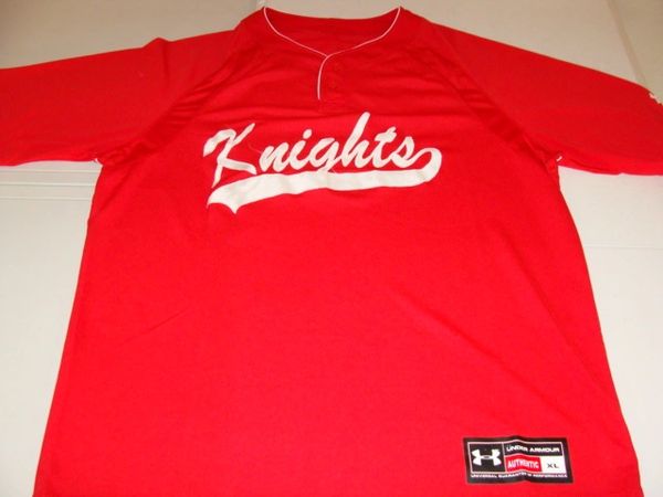 KNIGHTS League Baseball Red Throwback Team Jersey
