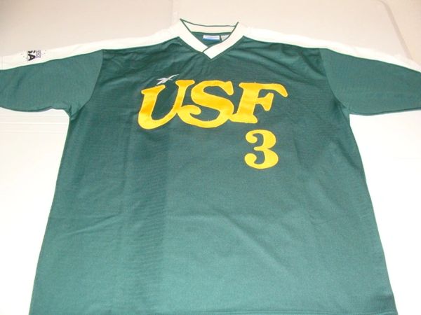 #3 USF Bulls NCAA Baseball Green Throwback Jersey