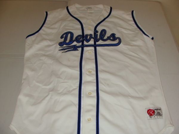 #27 DUKE Blue Devils NCAA Baseball White Throwback Vest Jersey