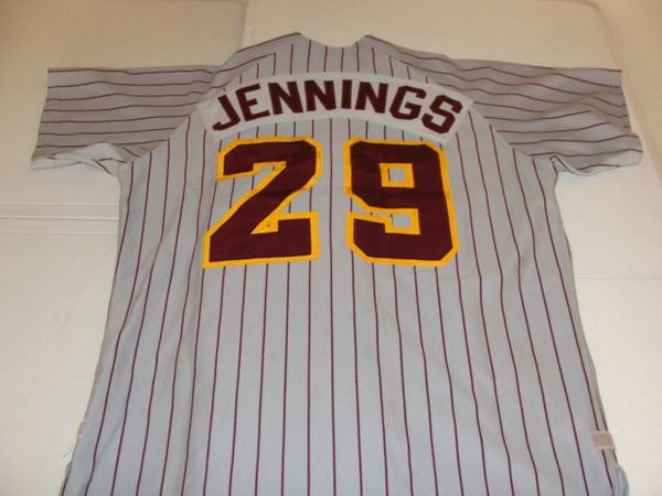 #29 JENNINGS Bethune-Cookman Wildcats NCAA Baseball Grey PS Throwback Jersey