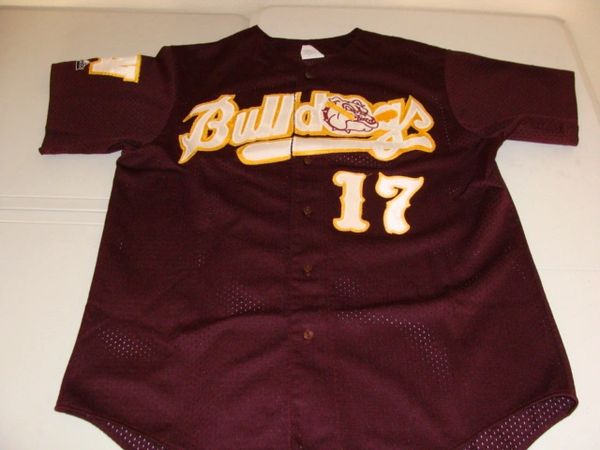 Bulldogs Red Baseball Jersey