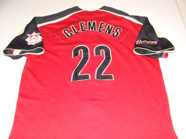#22 ROGER CLEMENS Houston Astros MLB Pitcher Red Throwback Team Jersey