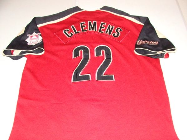 22 ROGER CLEMENS Houston Astros MLB Pitcher Red Throwback Team Jersey