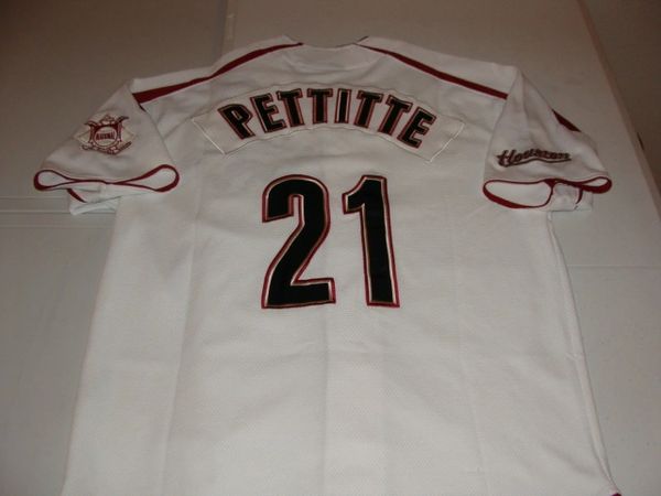 #21 ANDY PETTITTE Houston Astros MLB Pitcher White Team Throwback Jersey