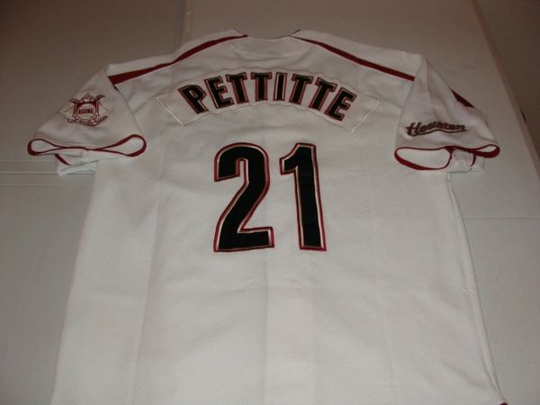 21 ANDY PETTITTE Houston Astros MLB Pitcher White PS Throwback