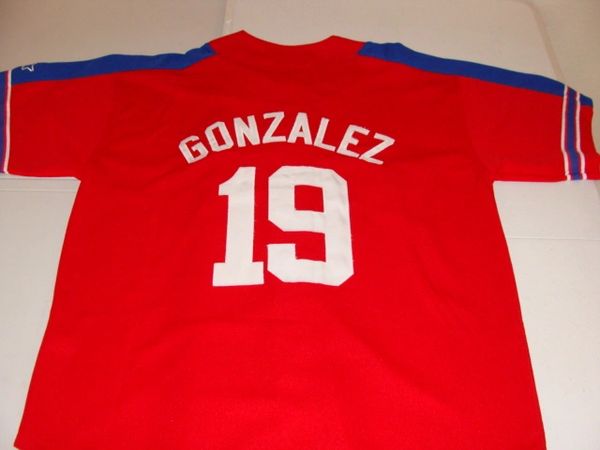 19 JUAN GONZALEZ Texas Rangers MLB OF Blue Throwback Jersey