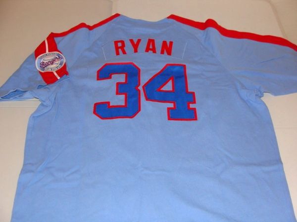 Nike Men's Texas Rangers Cooperstown Nolan Ryan #34 White Cool