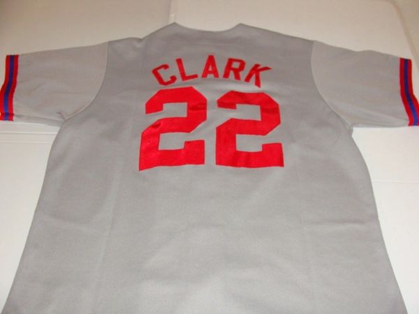 #22 WILL CLARK Texas Rangers MLB 1B Grey Throwback Jersey