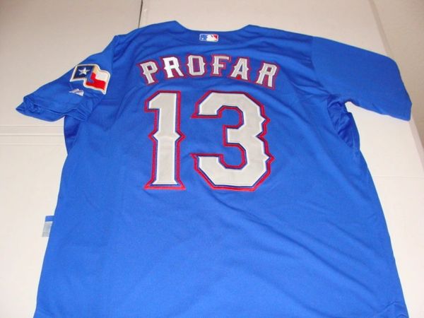 #13 JURICKSON PROFAR Texas Rangers MLB Infielder Blue Throwback Jersey