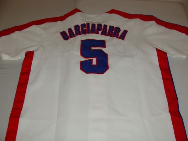 5 NOMAR GARCIAPARRA Chicago Cubs MLB Shortstop White Throwback