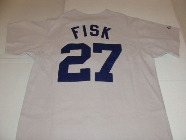  Carlton Fisk Autographed White Boston Red Sox Jersey