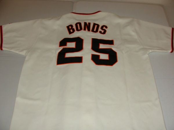 Men's San Francisco Giants Jersey #25 Barry Bonds Jersey Cream