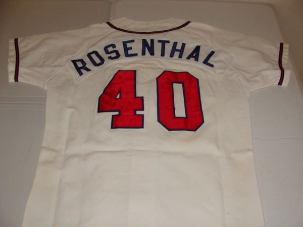 40 ROSENTHAL Atlanta Braves MLB White Throwback Jersey