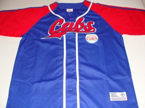 CHICAGO Cubs MLB Baseball Red Throwback Team Jersey