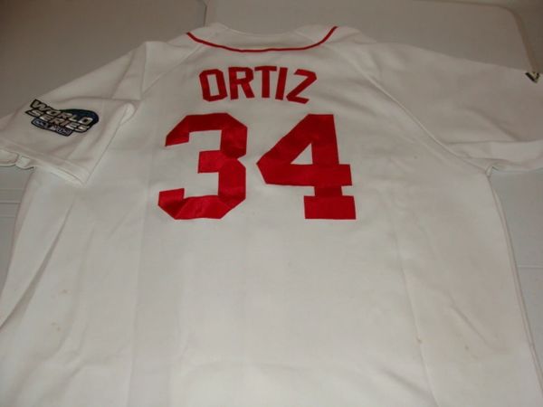 New Majestic David Ortiz Boston Red Sox Replica Jersey Final