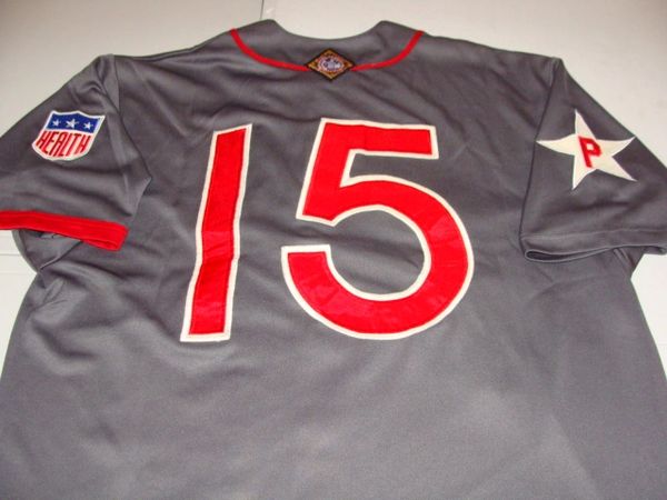 15 PHILADELPHIA Stars Negro League Baseball Grey Throwback Jersey