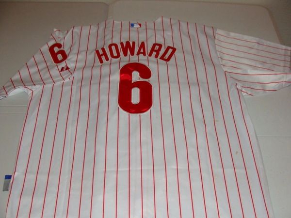 Philadelphia Phillies Ryan Howard Majestic Authentic Baseball