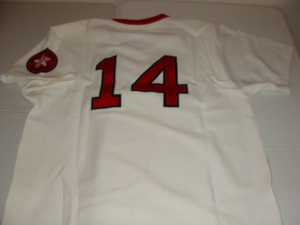 #14 JIM RICE Boston Red Sox MLB OF/DH White Throwback Jersey