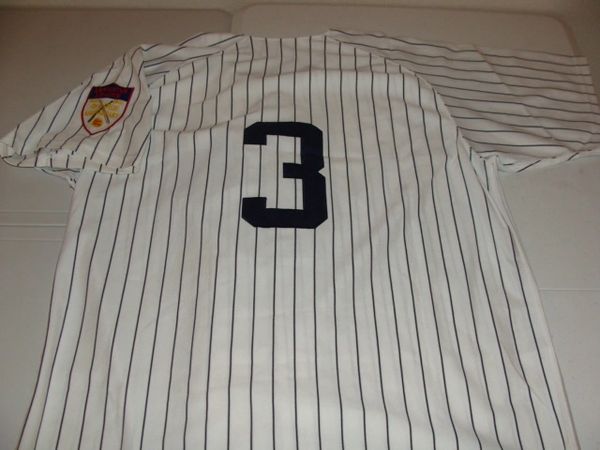 #3 BABE RUTH New York Yankees MLB OF/P White PS M&N Throwback Jersey