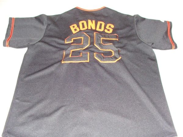 25 BARRY BONDS San Francisco Giants MLB OF Black/Black Throwback