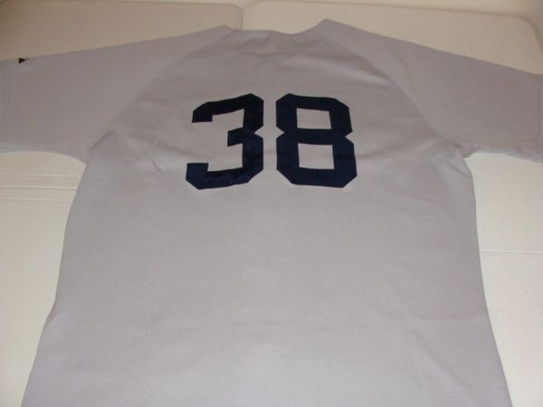 38 CURT SCHILLING Boston Red Sox MLB Pitcher Grey Throwback Jersey