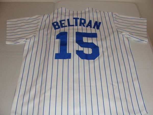 #15 CARLOS BELTRAN New York Mets MLB OF White PS Throwback Jersey