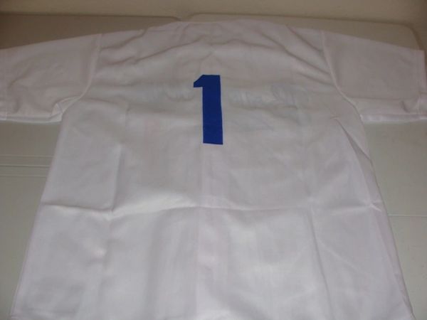 PEE WEE REESE BROOKLYN DODGERS VINTAGE RAWLINGS WHITE BUTTON DOWN JERSEY  SIZE 40