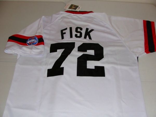 Vintage White Sox Jersey M 80s 90s Red Chicago #72 Carlton Fisk MLB  Game-day Tee