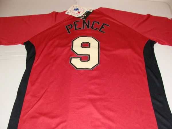 #9 HUNTER PENCE Houston Astros MLB OF Red Mint Throwback Jersey