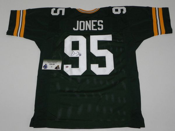 Datone Jones Signed Packers Jersey (GTSM COA) Green Bay Defensive End –