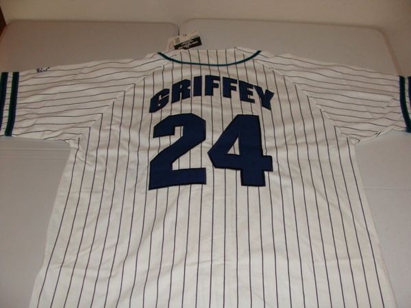 Ken Griffey Jr Seattle Mariners Throwback Jersey NEW With 