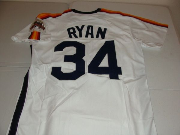 #34 NOLAN RYAN Houston Astros MLB Pitcher White 1986 All-Star Mint Throwback Jersey