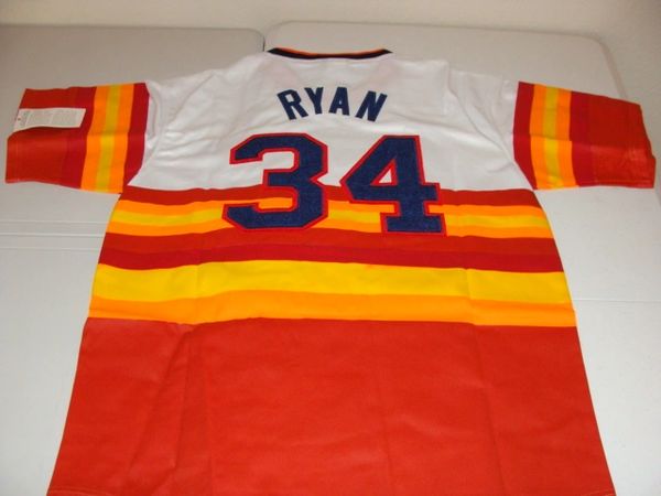 Nolan Ryan autographed Jersey (Houston Astros Rainbow Jersey)