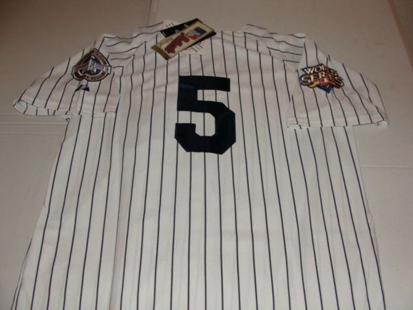 5 JOE DIMAGGIO New York Yankees MLB OF White PS 2009 WS Mint