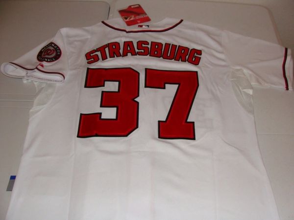 37 STEPHEN STRASBURG Washington Nationals MLB Pitcher White Mint