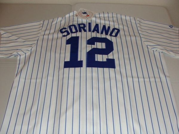 00s Chicago Cubs Alfonso Soriano Baseball Jersey By Majestic