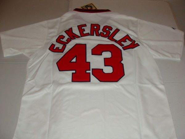 Dennis Eckersley Jersey - 1998 Boston Red Sox Away Throwback Baseball Jersey