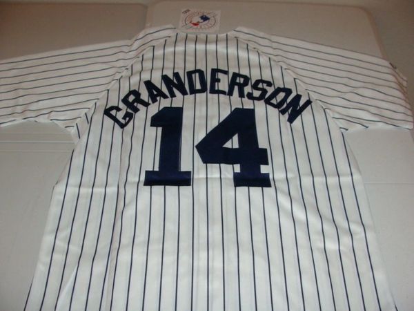 Curtis Granderson New York Yankees Signed Autographed White #14 Jersey –